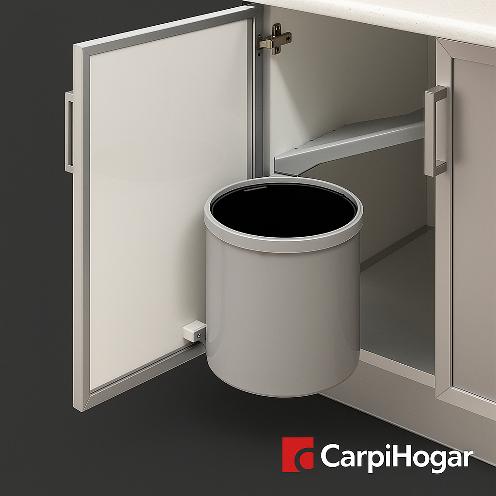 PAPELERA O CONTENEDOR RESIDUOS 10LT MOD RING PLASTICO