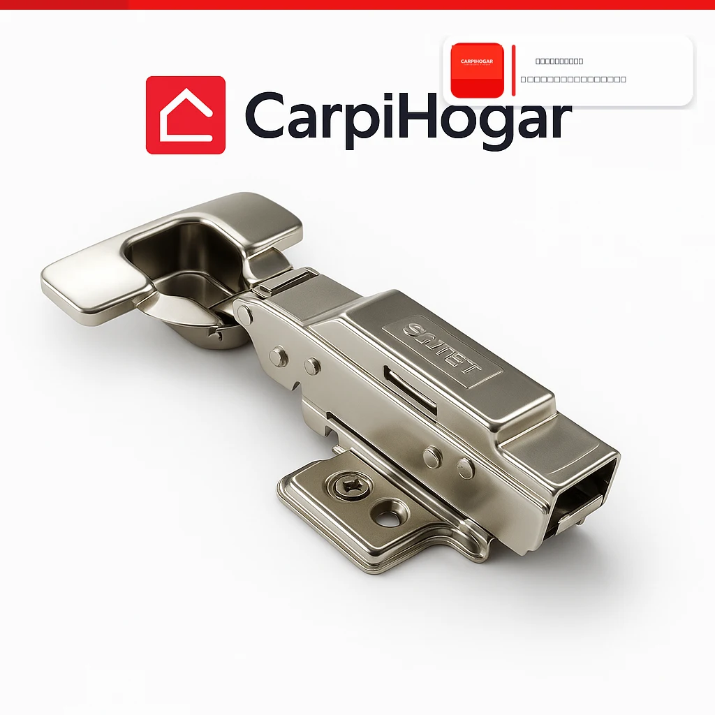  BISAGRA RECTA SOFT CLOSE CLIC 3D CROMADA SAMET -PAR