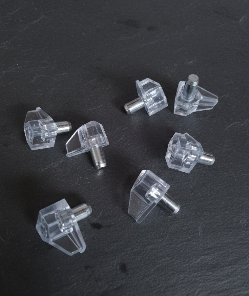 Soporte entrepaño transparente