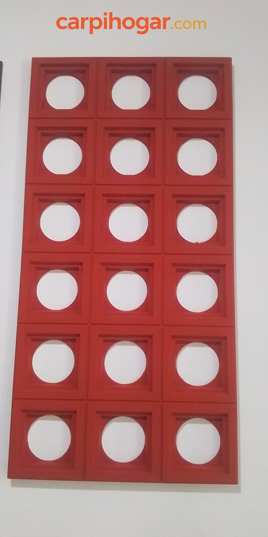 Panel de poliuretano acabado de piedra Rojo