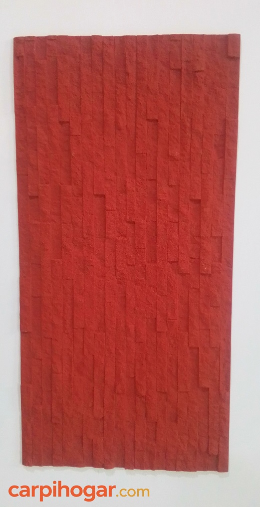 Panel de poliuretano acabado de piedra Apilado Rojo