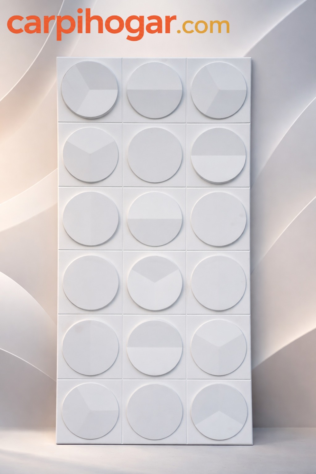 Panel de poliuretano acabado de piedra BLANCO NIEVE