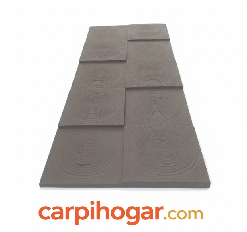Panel de poliuretano acabado de piedra "anillo de árbol" GRIS CARBON