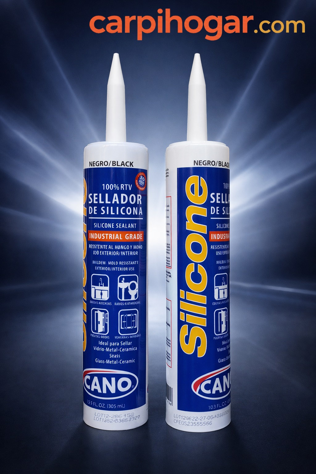 SILICON INDUSTRIAL NEGRO 300ML