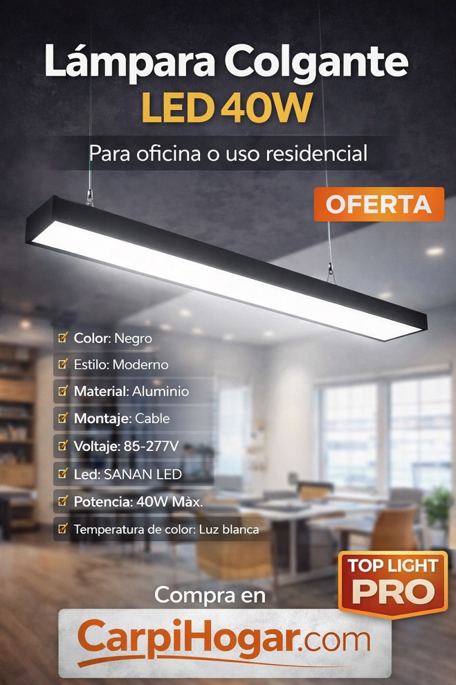 Lampara colgante led 40W