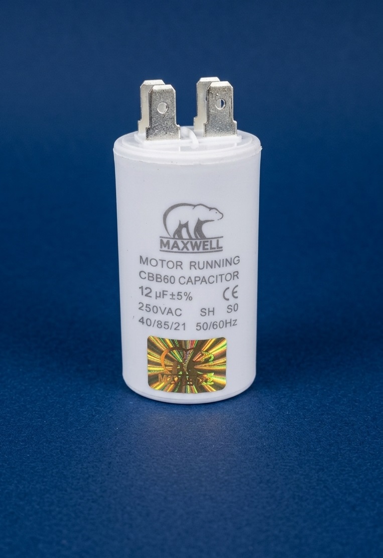 CAPACITOR BLANCO 250V MAXWELL 12MF