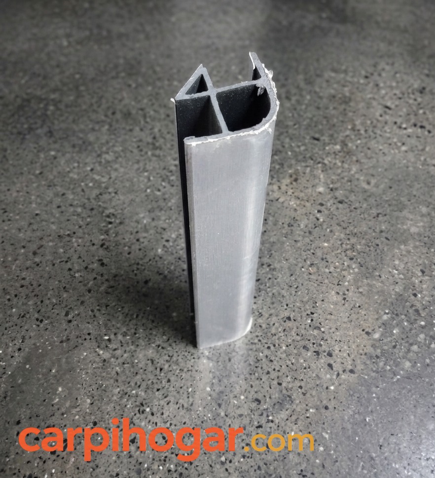 ESQUINERO PARA RODAPIE ALUMINIZADO H 15