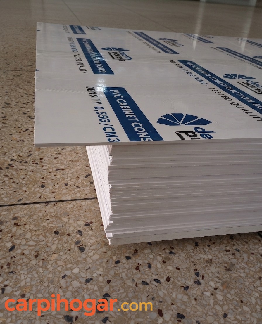 LAMINA PVC ESPUMOSO BLANCA 5MM 1.22*2.44 DECPANEL