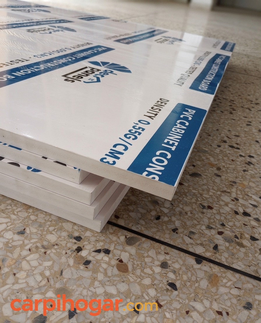 LAMINA PVC ESPUMOSO BLANCA 18MM 1.22*2.44 DECPANEL