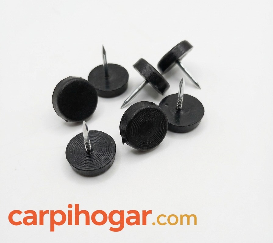 DESLIZADORES SOPORTE DE ESTANTE NEGRO DE PLASTICO