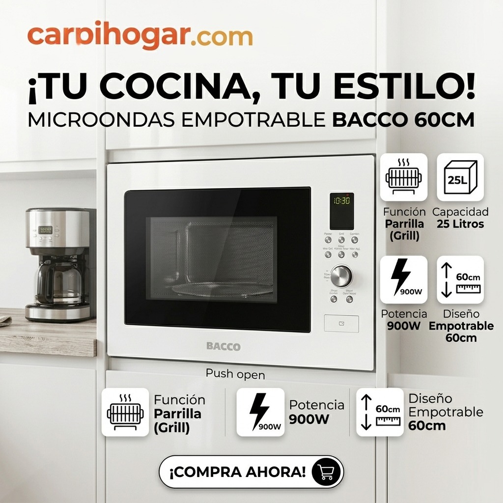 MICROONDA EMPOTRABLE DE 60 CM BLANCO