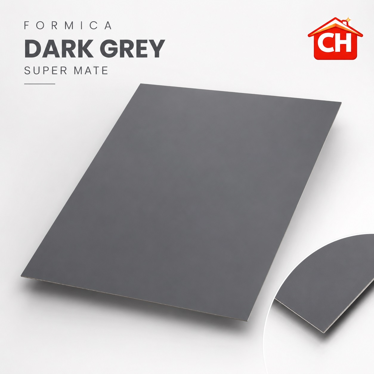 FORMICA DARK GREY SUPER MATE