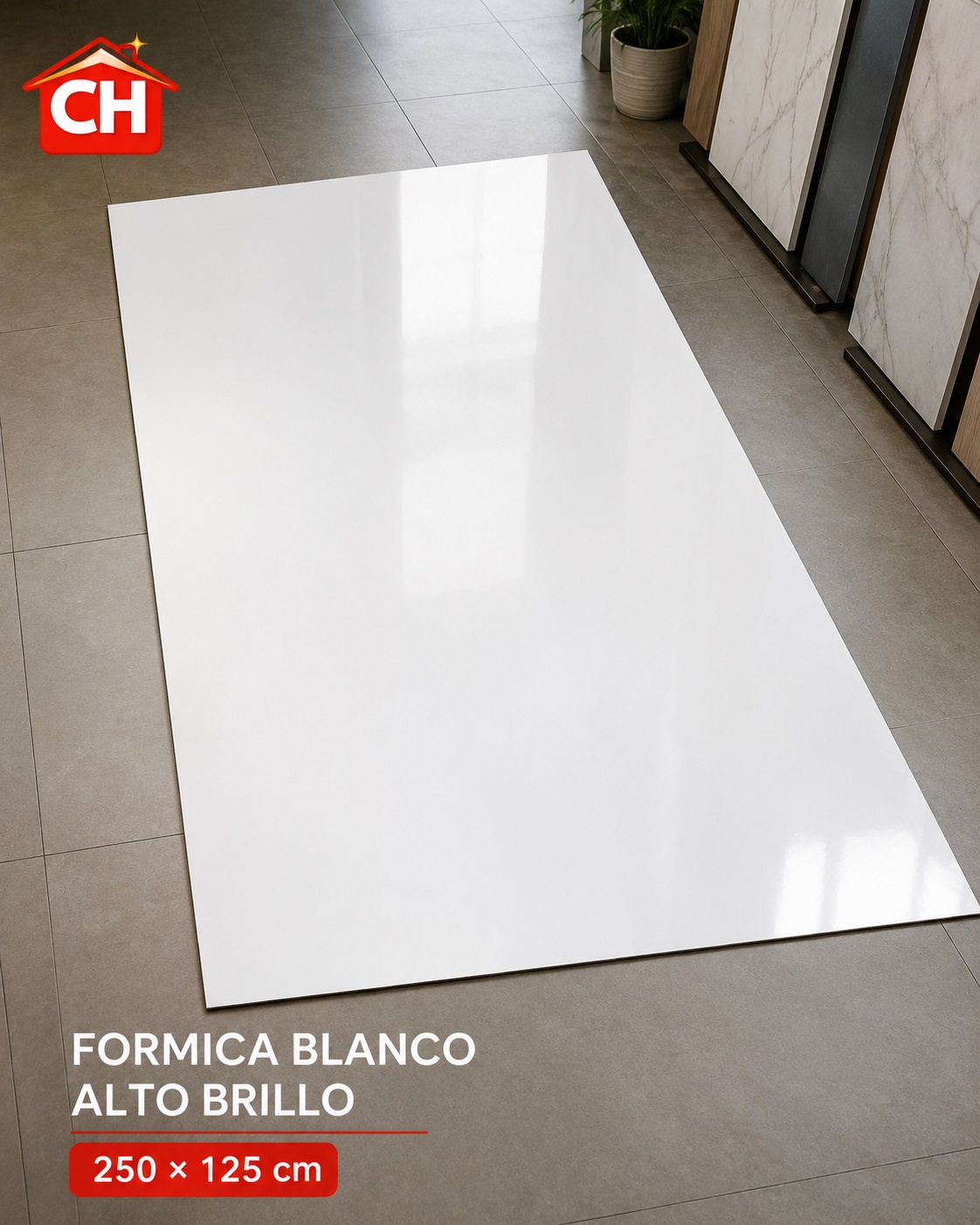 FORMICA BLANCO ALTO BRILLO