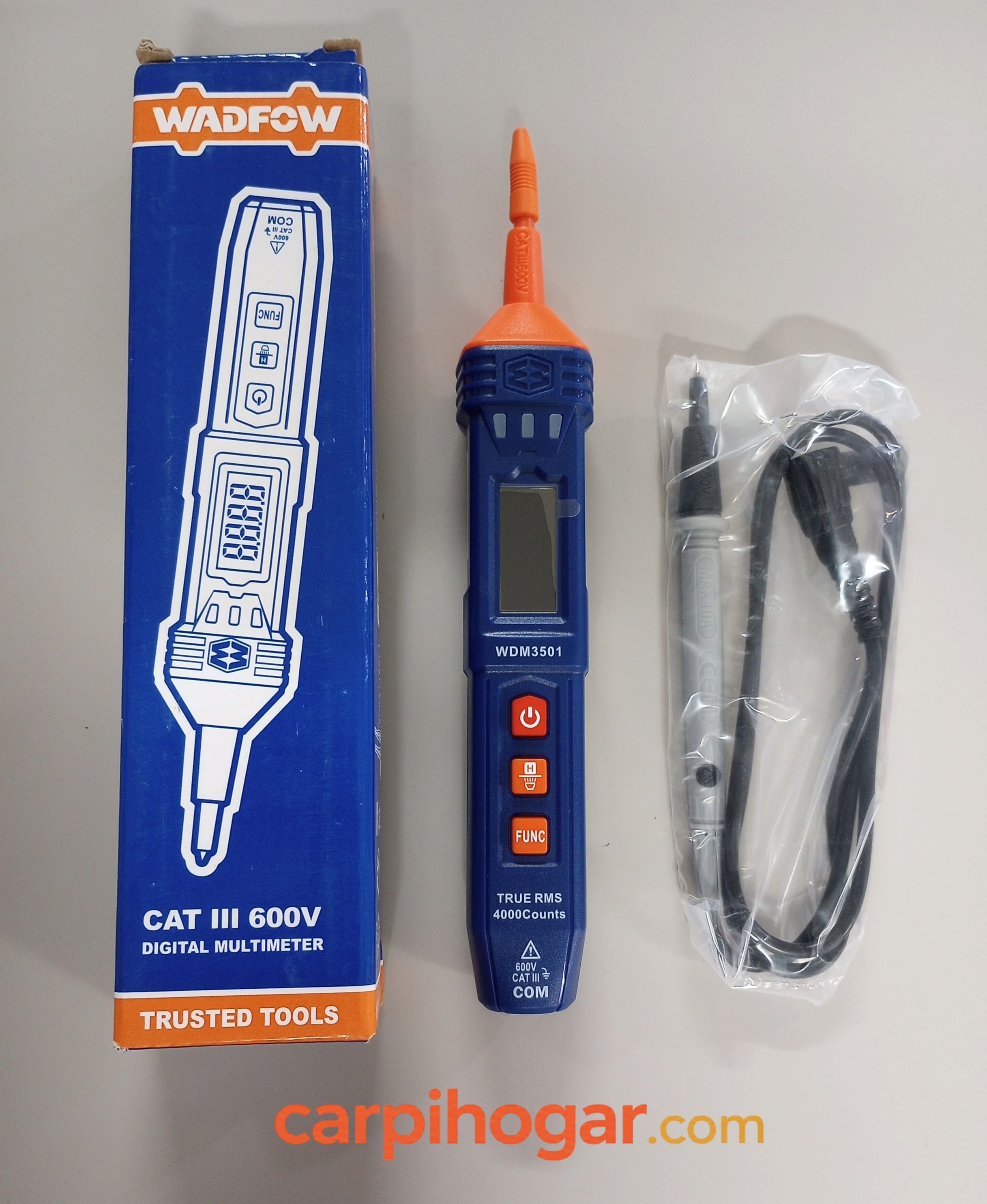 MULTIMETRO DIGITAL RMS 4000 CUENTAS DC/AC 4V-600V