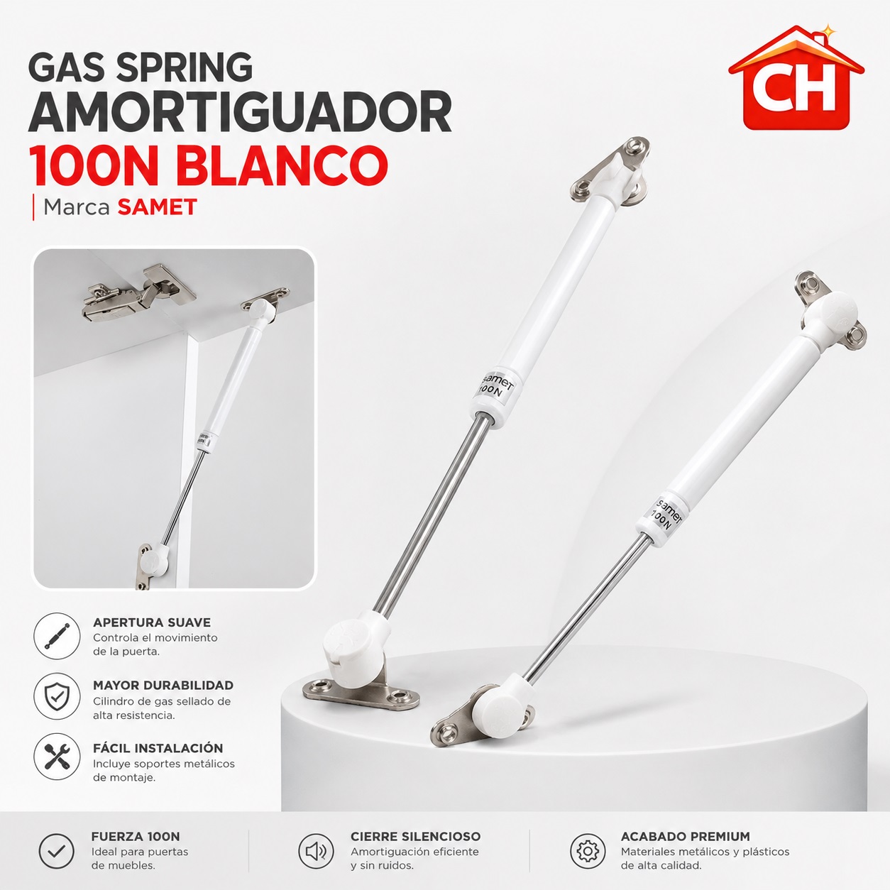 SAMET GAS SPRING AMORTIGUADOR 100N BLANCO