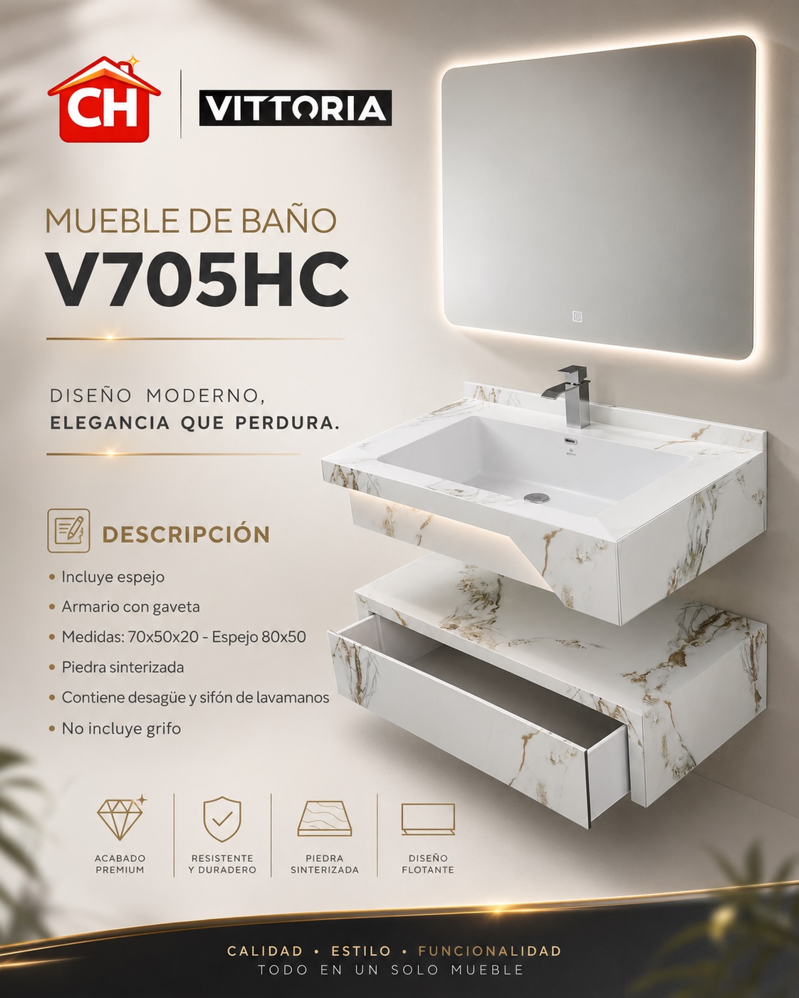 MUEBLE DE BAÑO V705HC