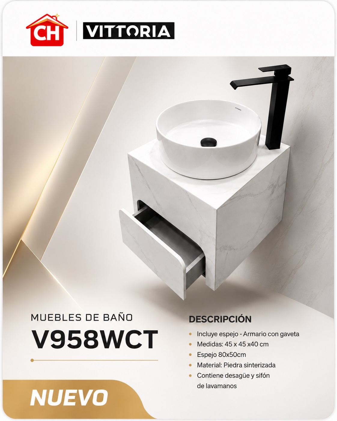MUEBLE DE BAÑO V958WCT