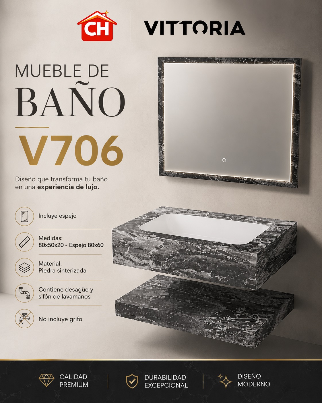 MUEBLE DE BAÑO V706