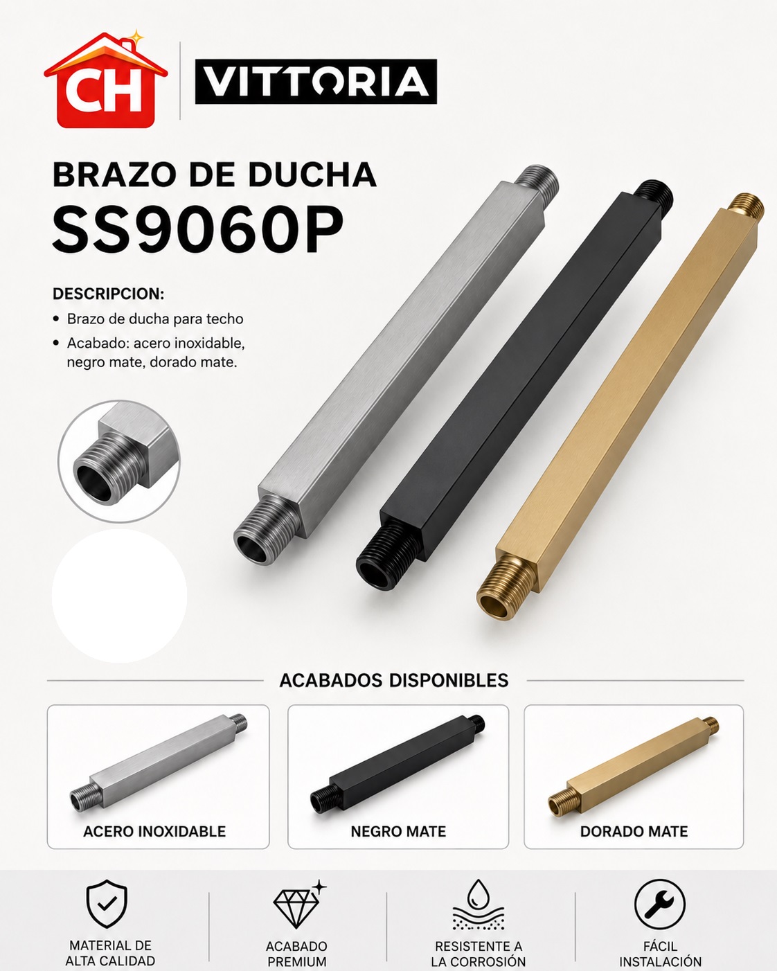 BRAZO DE DUCHA SS9060P