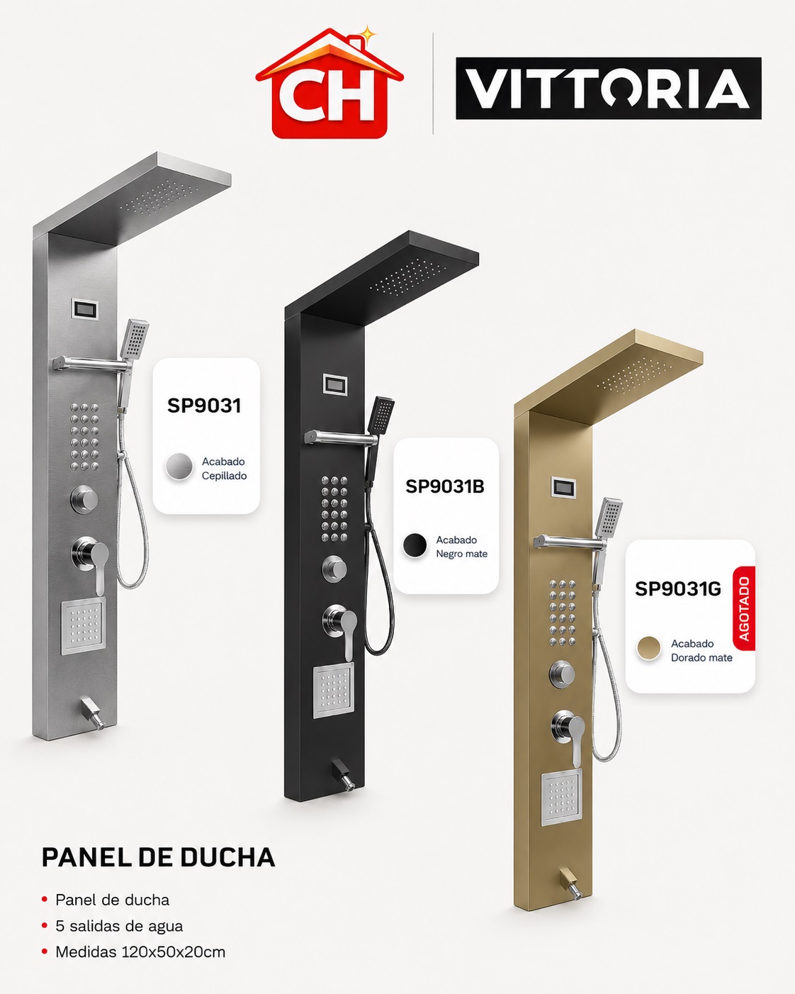 PANEL DE DUCHAS SP9031