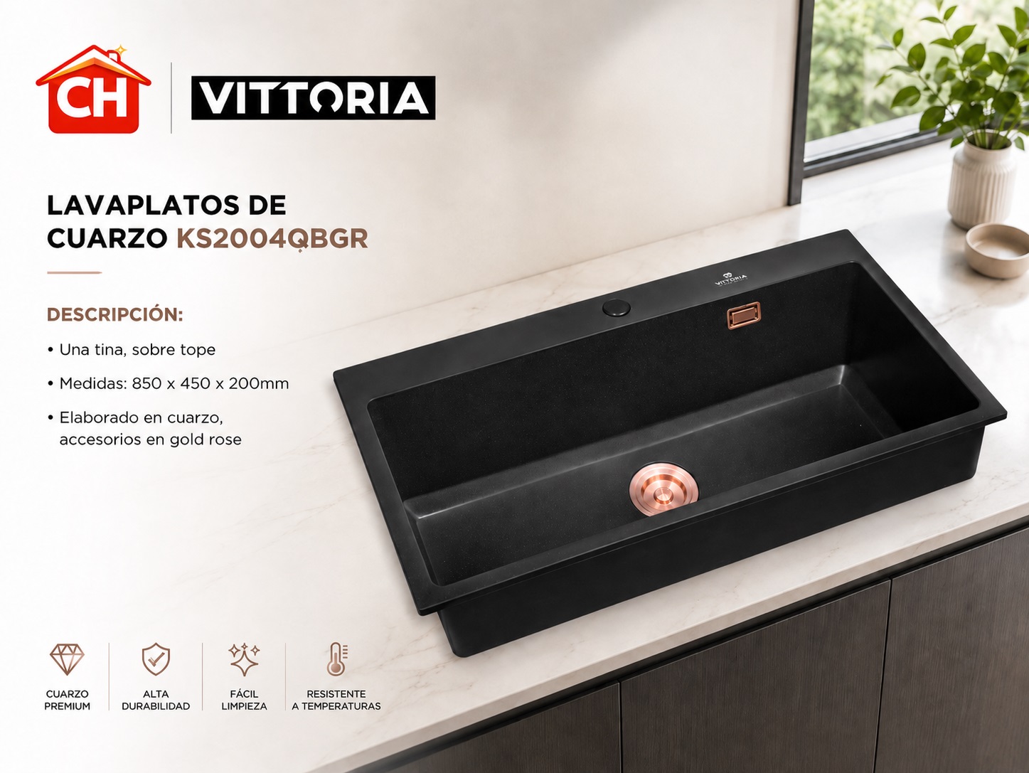 LAVAPLATOS DE CUARZO KS2004QBGR