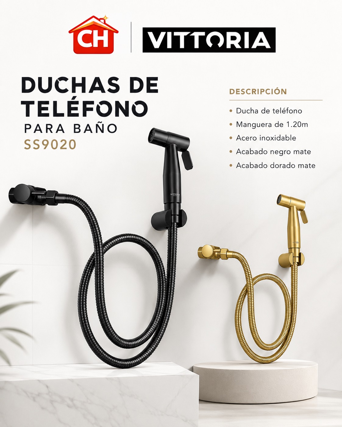 DUCHAS DE TELEFONO PARA BAÑO SS9020