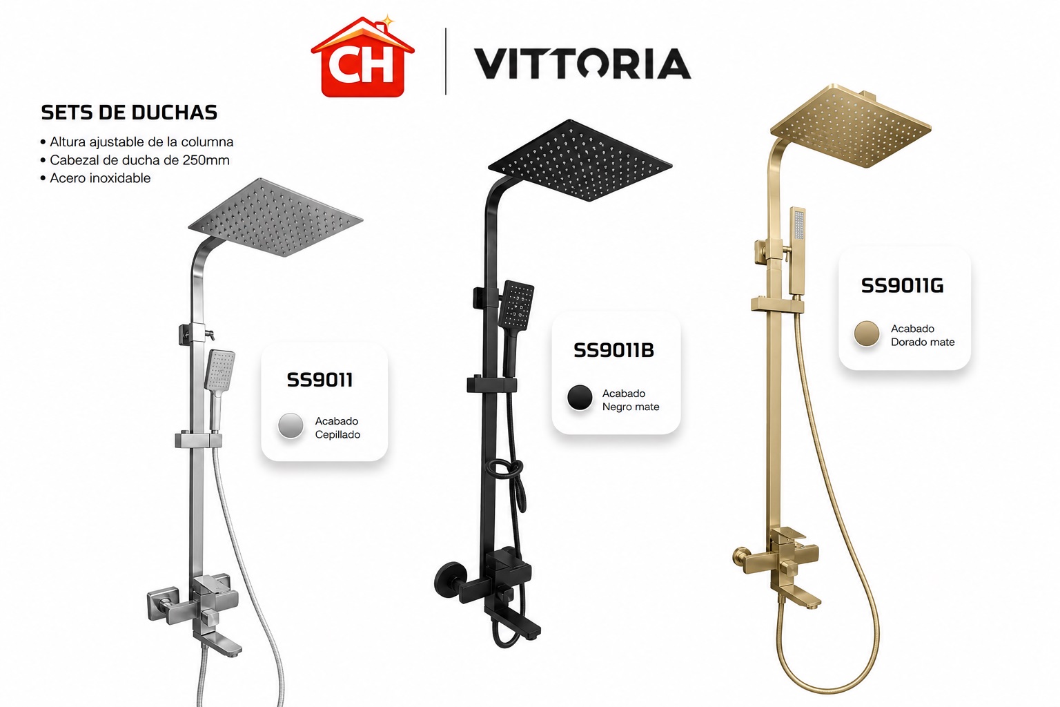 SET DE DUCHAS EXTERNAS SS9011