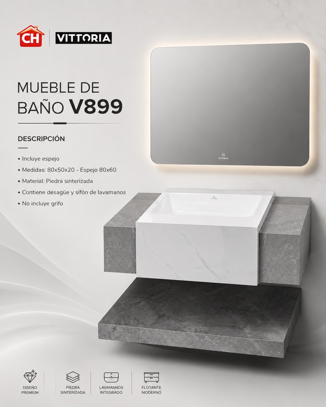 MUEBLE DE BAÑO V899