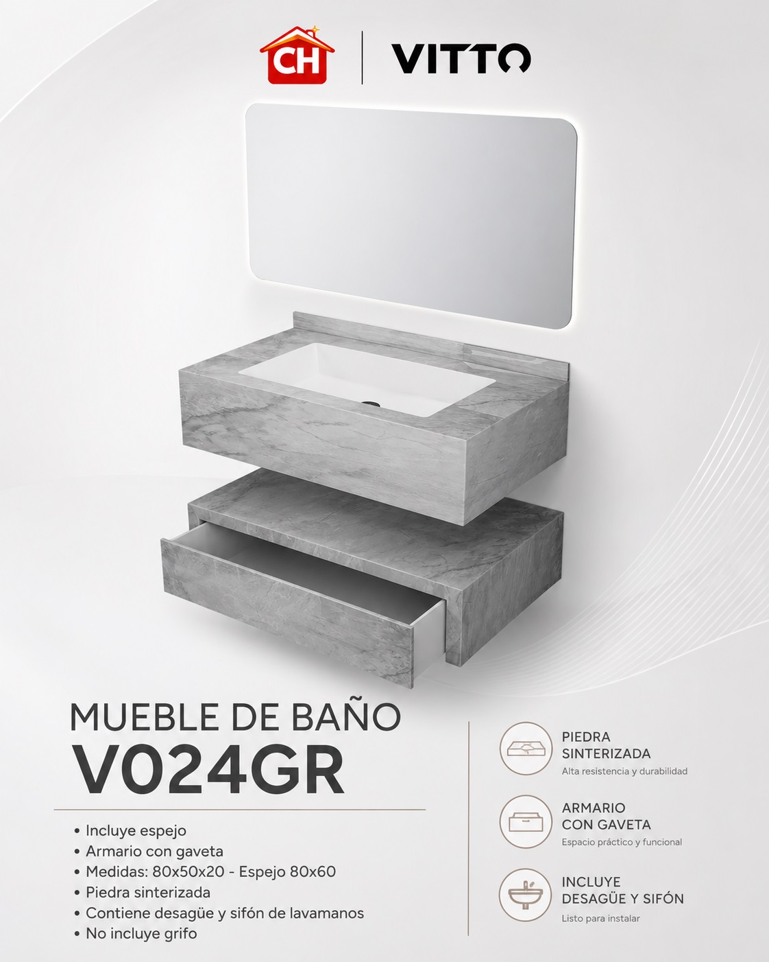 MUEBLE DE BAÑO V024GR