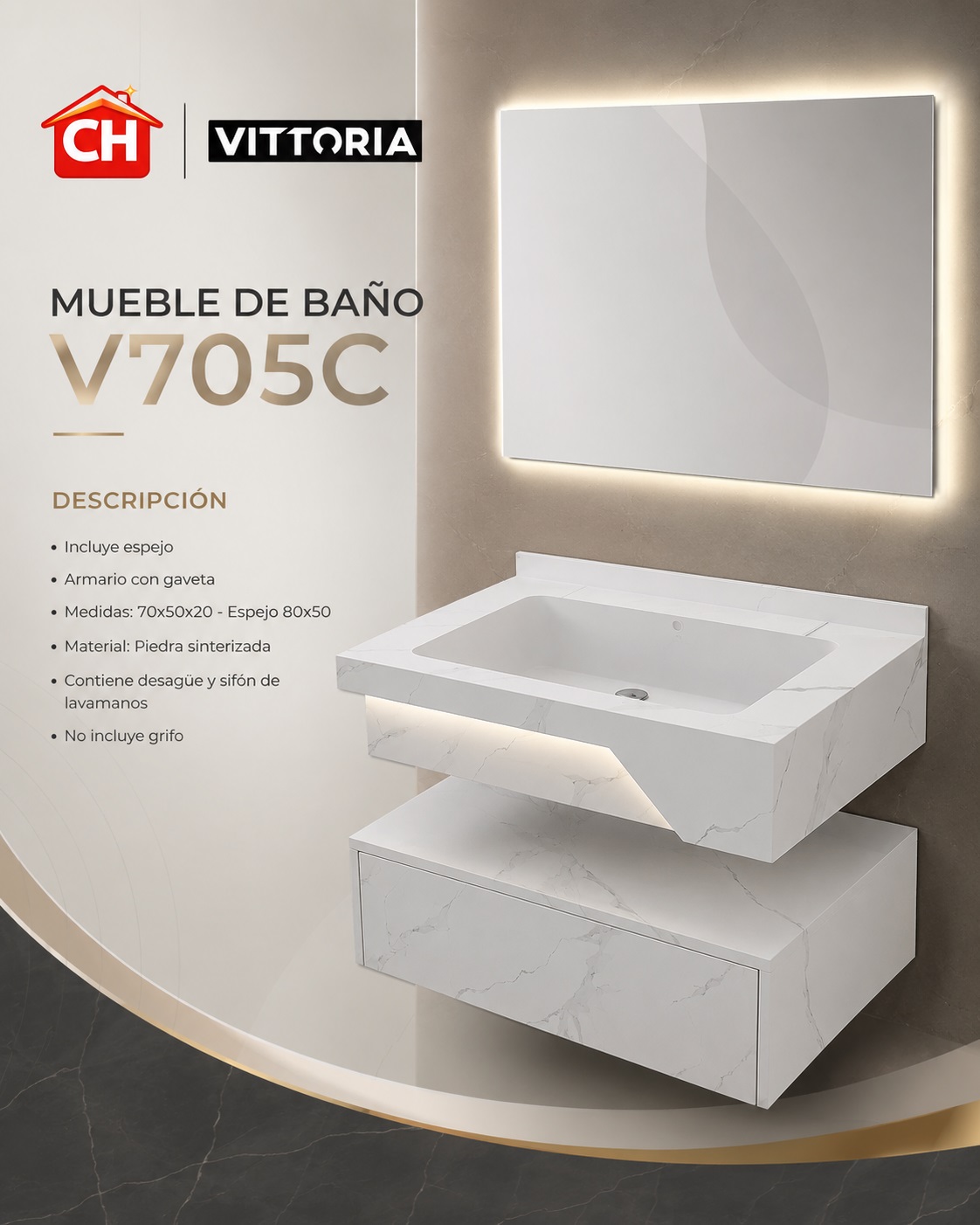MUEBLE DE BAÑO V705C