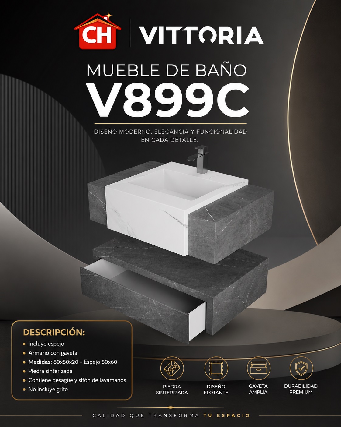 MUEBLE DE BAÑO V899C