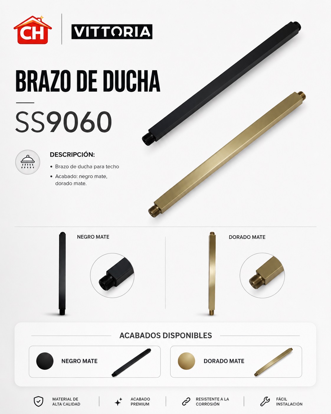 BRAZO DE DUCHA SS9060