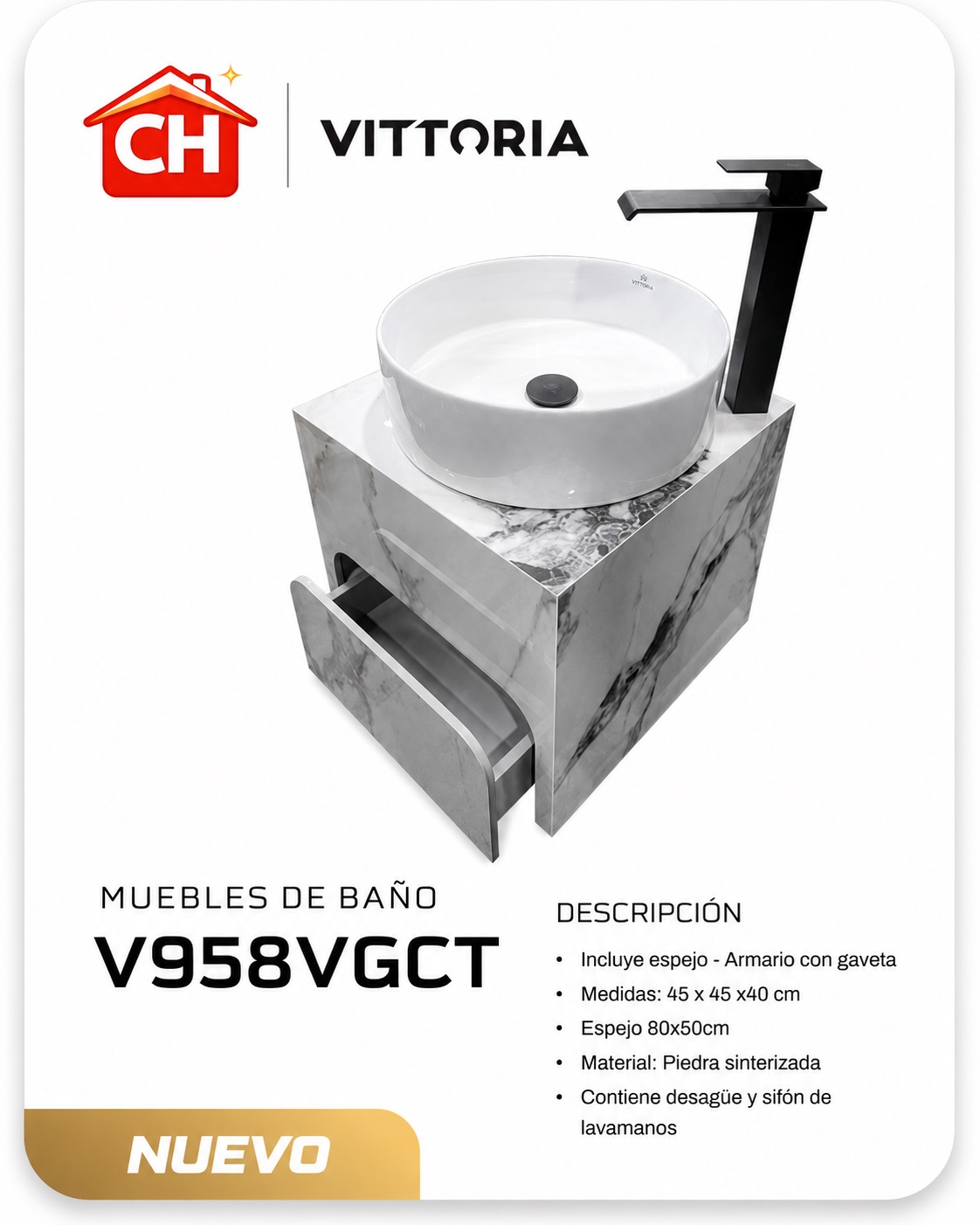 MUEBLE DE BAÑO V958VGCT