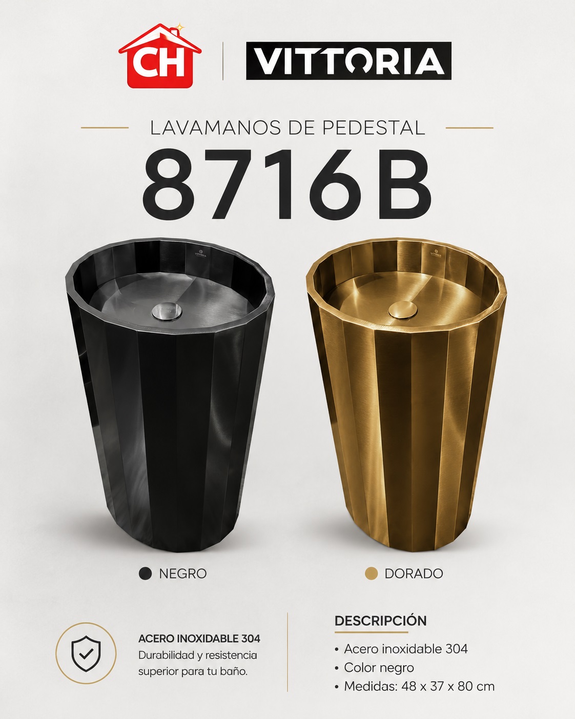 LAVAMANOS DE PEDESTAL 8716B