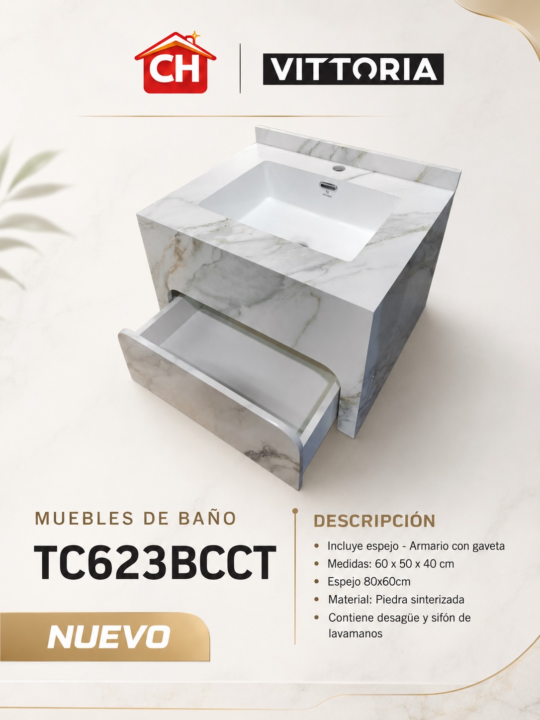 MUEBLE DE BAÑO TC623BCCT