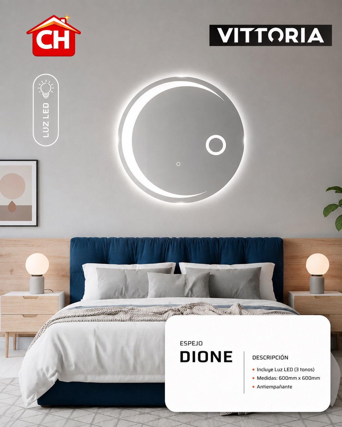 ESPEJO DECORATIVO DIONE