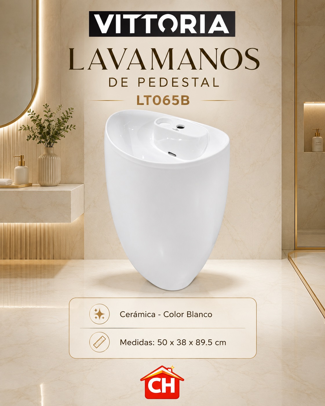 LAVAMANOS DE PEDESTAL LT065B
