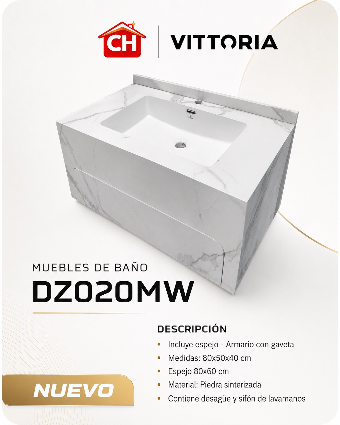 MUEBLE DE BAÑO DZ020MW