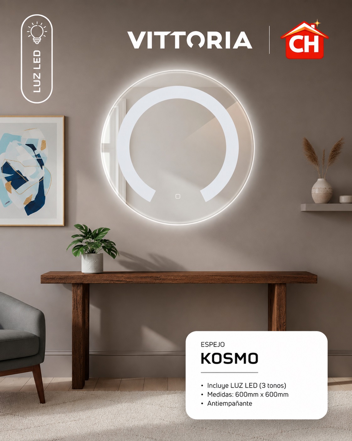 ESPEJO DECORATIVO KOSMO