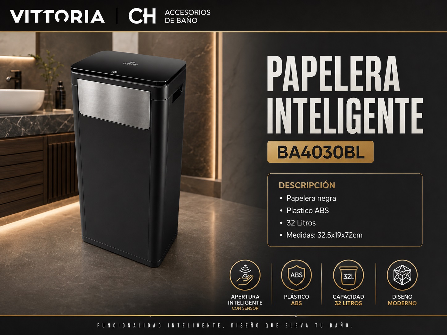 PAPELERA BA4030BL