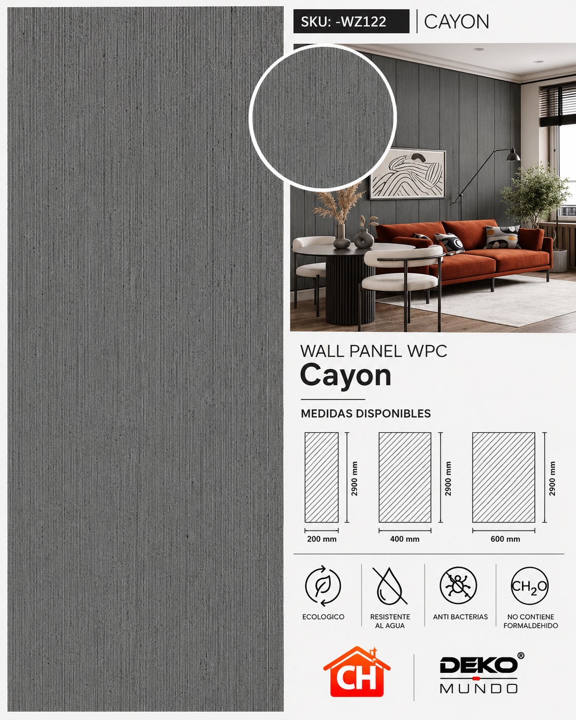 WALL PANEL WPC Cayon