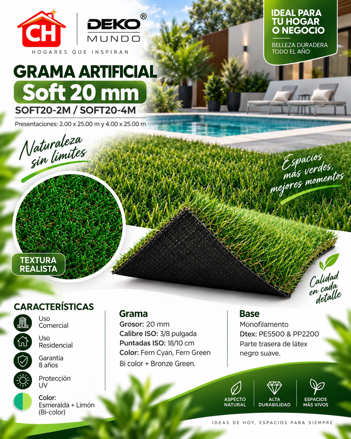 GRAMA ARTIFICIAL Soft 20 mm