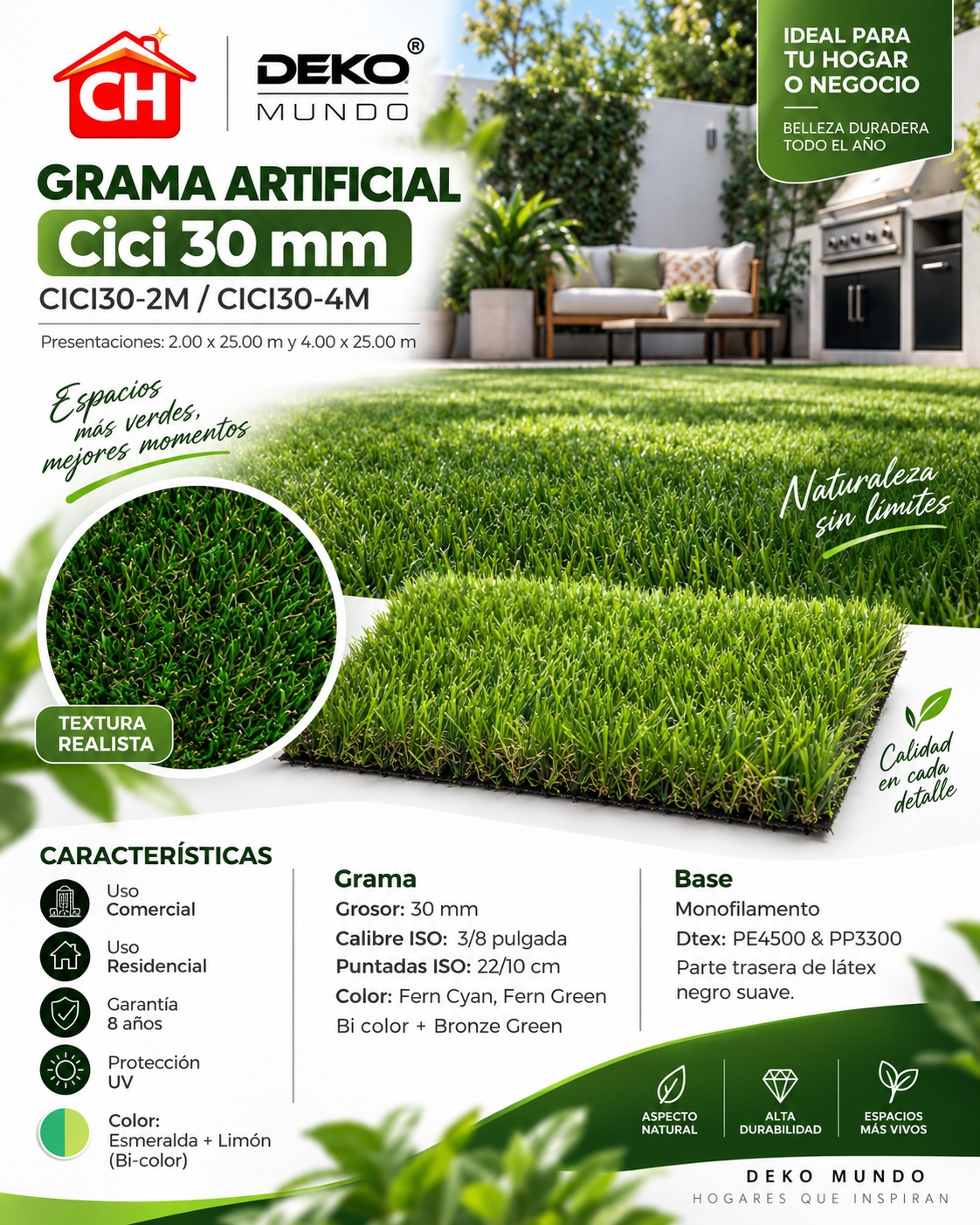 GRAMA ARTIFICIAL Cici 30 mm