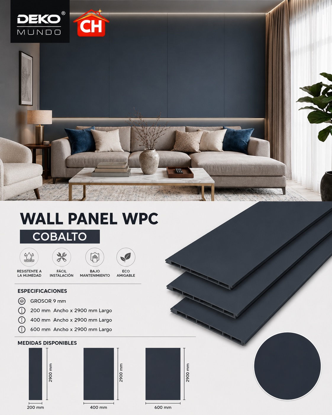 WALL PANEL WPC Cobalto