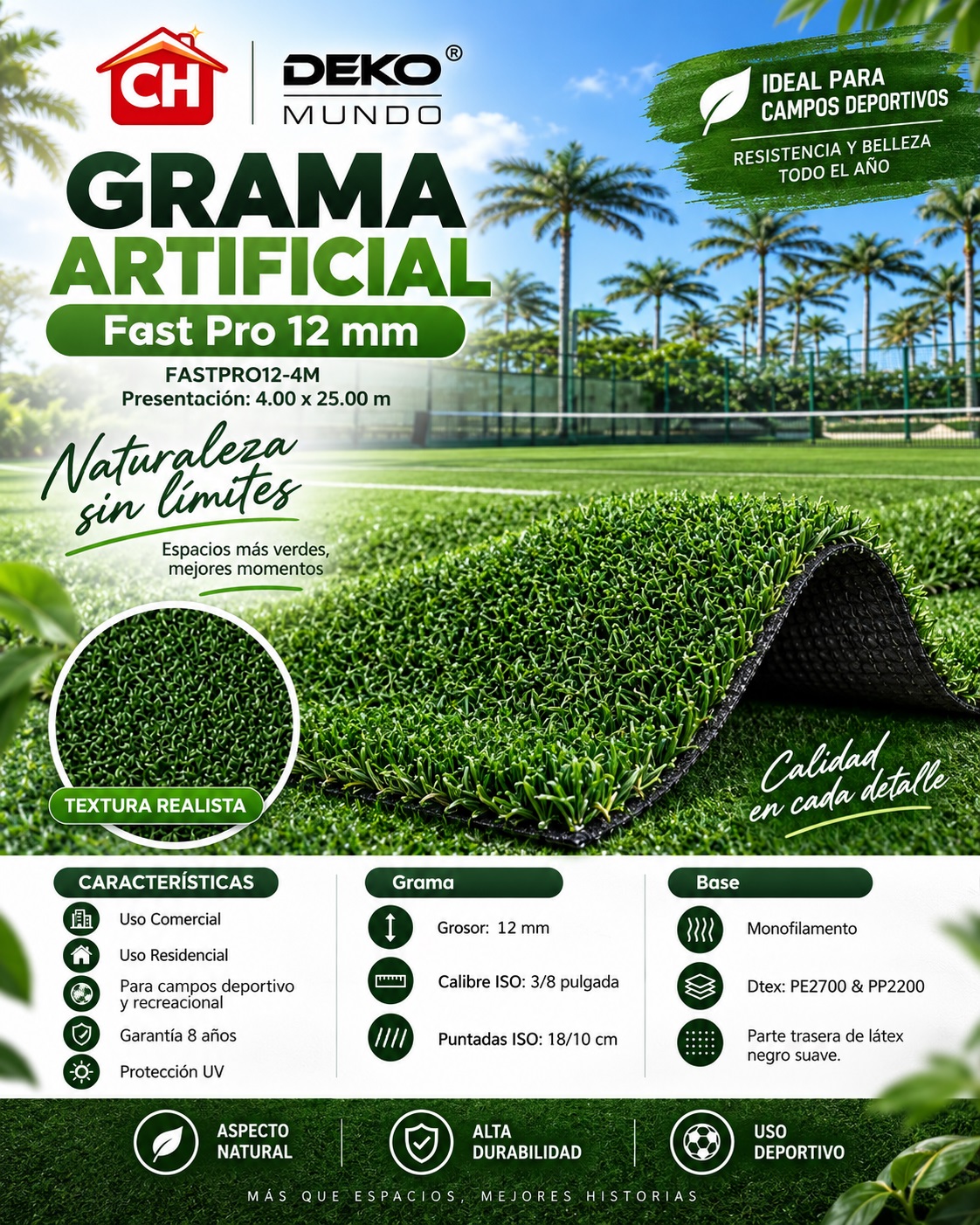 GRAMA ARTIFICIAL Fast Pro 12 mm