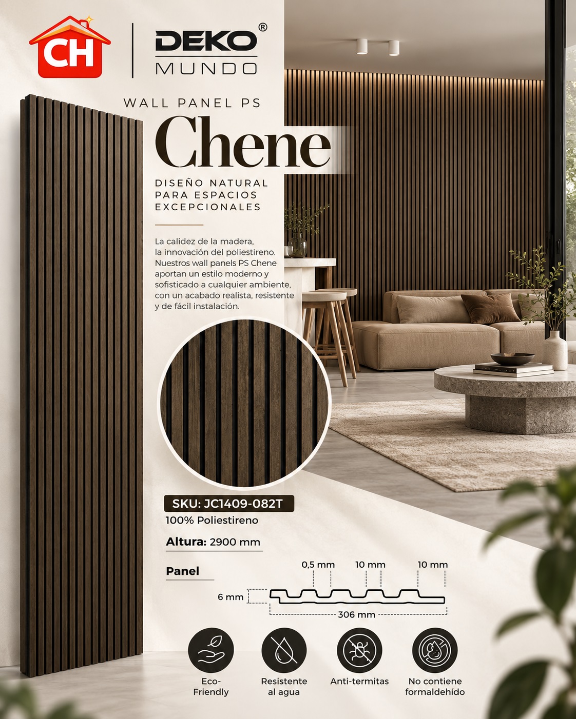 WALL PANEL PS Chene